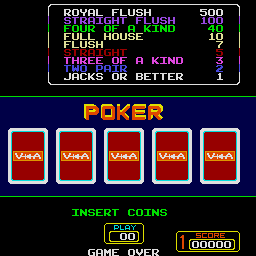Super Draw Poker (set 1) Title Screen